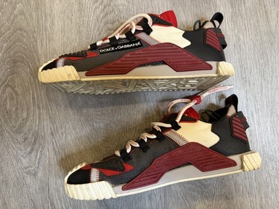 Size EU42 | US 9 - DOLCE & GABBANA NS1 MEN'S SNEAKERS Turtle Dove Red USED
