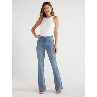 Sofia Vergara Women' Melisa Flare High Rise Pull On Jean  ,Size 14 Blue --EB1--