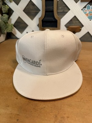 Bacardi Flavored Rums Snapback Cap White One Size Adjustable Embroidered 6 Panel