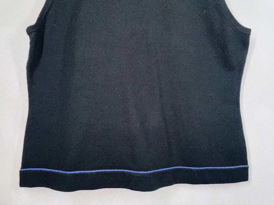 Camiseta sin mangas Kasper para mujer grande negra con caparazón púrpura más gruesa Foto 3 de 4