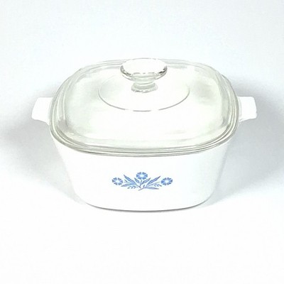 Vintage CorningWare Blue Cornflower 2.5 Qt Casserole 1958 60 1st Gen w/ A9C Lid