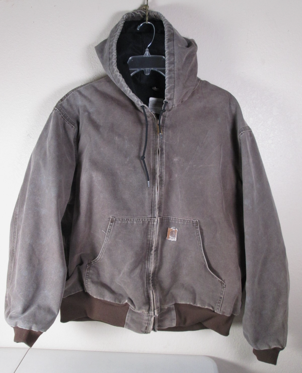 Vintage Carhartt Jacket Brown J25 CHT Sz XXL Made in USA Faded