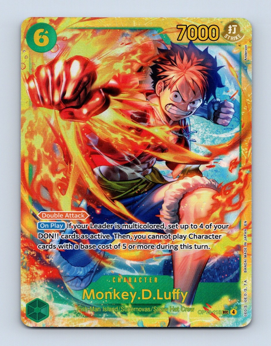 Monkey D Luffy OP13-118 Secret Rare One Piece Card English