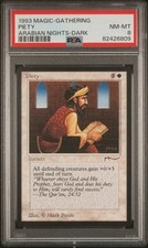 Piety (Dark) - Arabian Nights - MTG - NM to MINT - PSA 8. POP 12. 