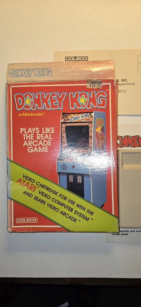 Complet en boite Donkey Kong PAL Atari 2600 VCS notice