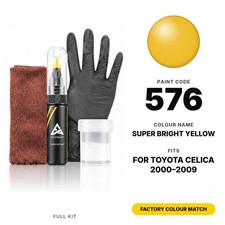 Touch Up Paint For Toyota Celica 576 Super Bright Yellow Full Kit Dent Repair