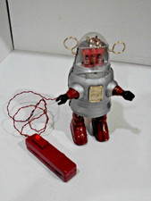 ROBBY PISTON ACTION ROBOT-  BATTERY OPERATED- TESTED WORKS GOOD- MADE IN JAPAN
