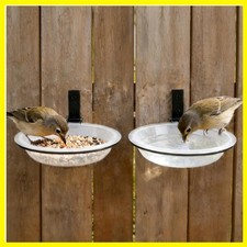 Windproof Bird Feeders Tray - 2pcs Tree Mounted Wild Bird Bath for Outdoors P...