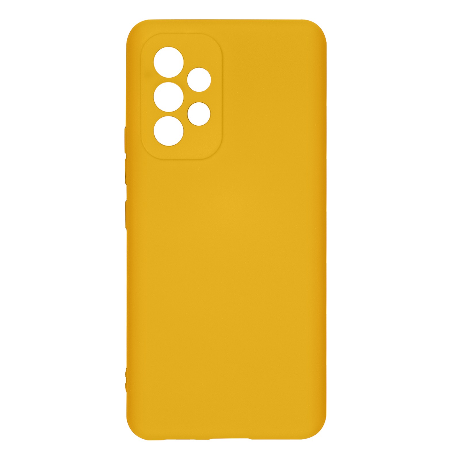 Coque Galaxy A53 5G jaune en silicone pour sublimer vos photos de vacances