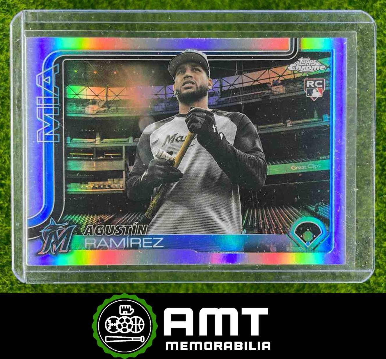 Agustin Ramirez RC 2025 Topps Chrome Update Image Variation Miami Marlins USC200