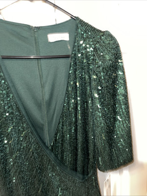 green emerald velvet dress Lime Green Sequin Strappy Mini Dress