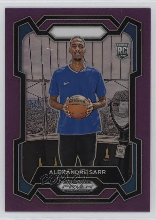 2024-25 Panini Prizm Draft Picks Purple Prizm /75 Alexandre Sarr #52 19fe