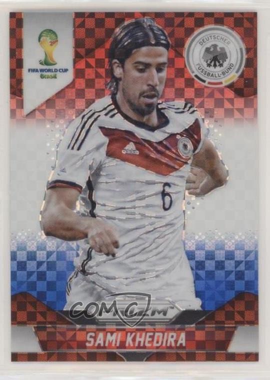 2014 Panini Prizm World Cup Red White & Blue Power Plaid Sami Khedira #87 0ny1