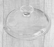 Vintage 05 PYREX G 5 C A, Replacement Round Lid,Clear Glass, 8 Inches Wide