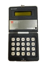 Sharp ELSI Mate EL-8019 Pocket Folding Calculator - Untested, Needs New Battery 