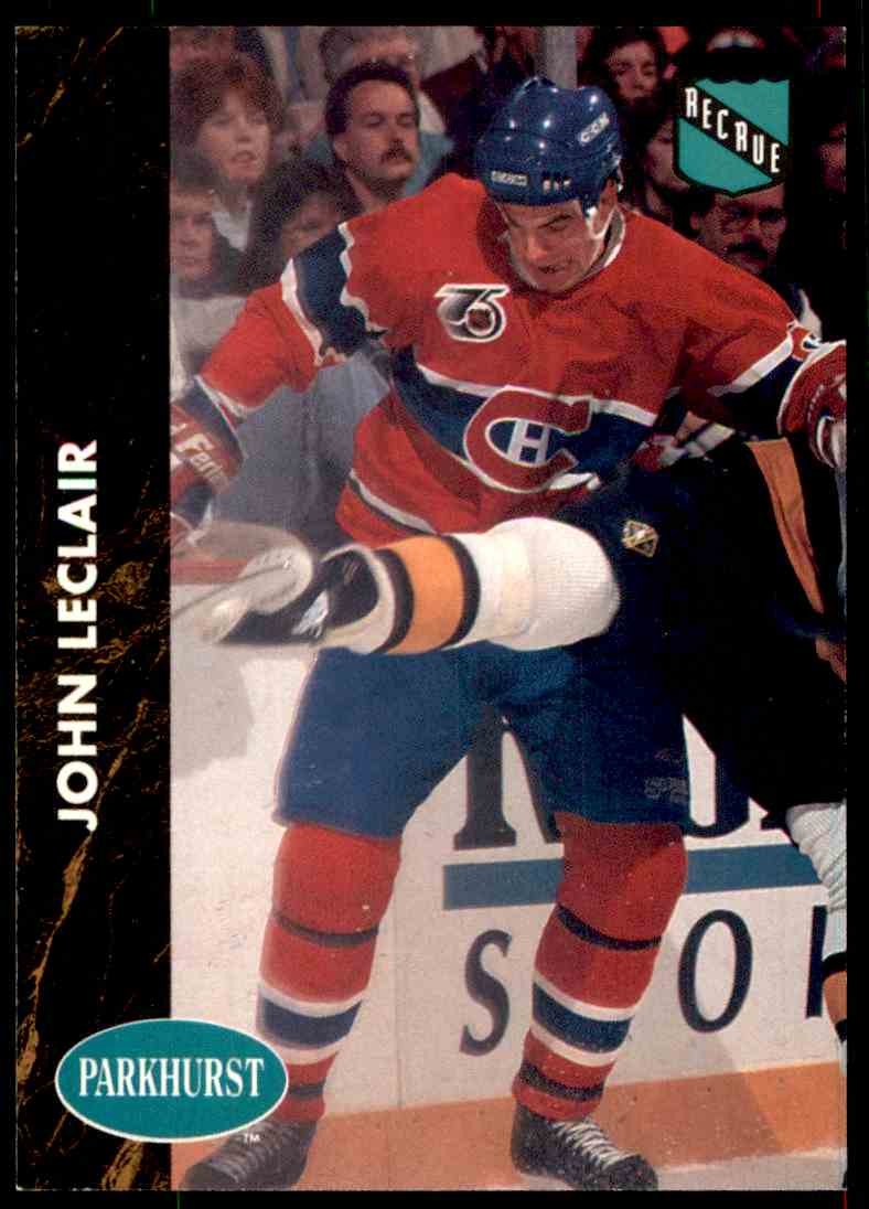 1991-92 PARKHURST FRENCH JOHN LECLAIR ROOKIE #84