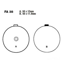 Bremsbelag BremsbeläGe Ebc FA038 Vorne FüR Suzuki Gt 250 E X7E Bj. 1979-1981