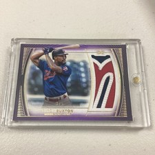 2021 Topps Definitive Collection Jumbo Relic Purple /5 Byron Buxton #DJR-BB