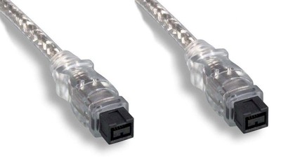 10FT Firewire 1394B Bilingual Cable Silver 9PIN 9PIN