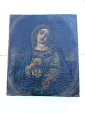 Quadro a olio Madonna Addolorata 1600/700 chiodi di canna LEGGETE