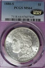 1880 S PCGS MS64 MORGAN SILVER DOLLAR #B52394