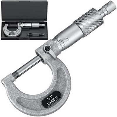 Outside Micrometer 0-1'', Machinist Micrometer, 0.0001'' Graduation Micrometer ...