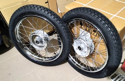 2x Komplettrad Speichenrad Chrom Felge 1,6x16 Rad für Simson S51 S50 S70 KR51 - Bild 1 von 3