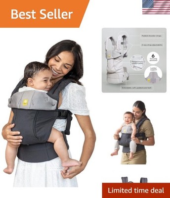 Comfortable Infant to Toddler Baby Carrier with Mesh & Lumbar Support   Charcoal