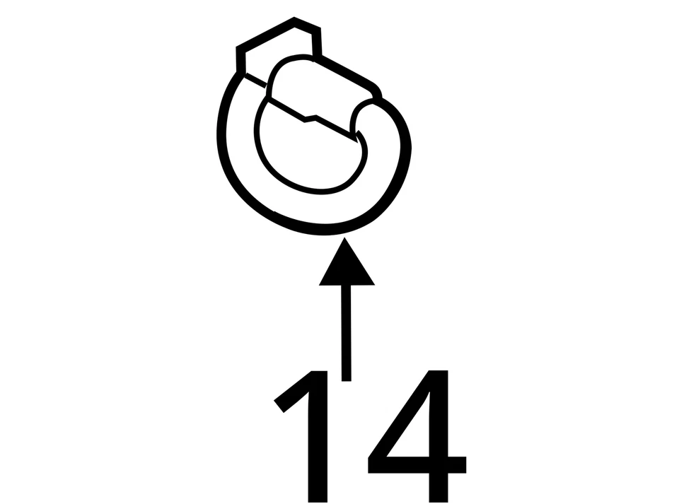 Se adapta a gancho Cadillac SRX 2010-2016, CORBATA DE CARGA DN 22853833 - NUEVO FABRICANTE DE EQUIPOS ORIGINALES 22853833 Foto 3 de 3