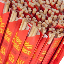 Disposable Bamboo Chopsticks 60 Sets Individually Wrapped UV Treated Bulk