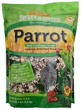 Parrot Bird Food (with Sunflower Seeds), 4 lbs Bag - Seed Mix for a Variety o...
