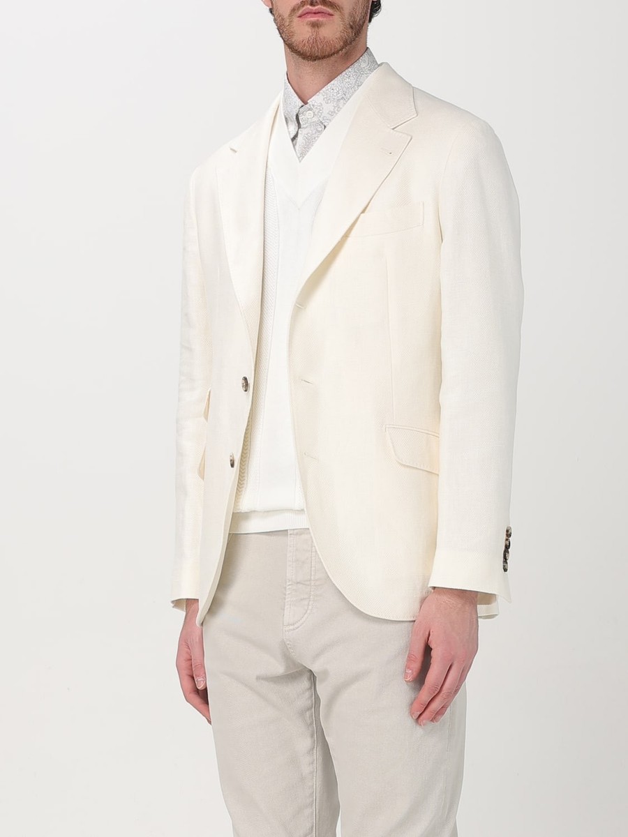 BRUNELLO CUCINELLI MEN'S OFF WHITE LINEN WOOL BLAZER MSRP $3730 | eBay