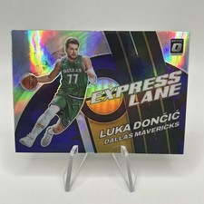 2022 Panini Donruss Optic Luka Doncic Express Lane HOLO Silver Prizm #7 Dallas 
