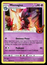 mismagius pokemon card halloween Trick or Trade - - Astral Radiance 059/189 Shirt features a colorful graphic of Mismagius floating under the moonlight with a few Zubats around POKEMON TCG HOLOGRAM ENGLISH VERSION