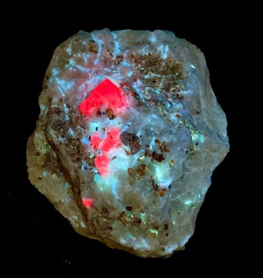 Ruby Fluorescent Specimen: Hunza Mine (349 Gram)