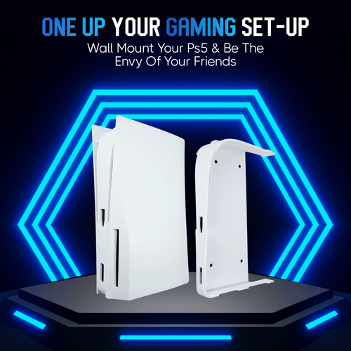 PS5 Wandhalterung Halterung Clip - Wandhalterung für PS5 Disc und PS5 Digital - Bild 2 von 5
