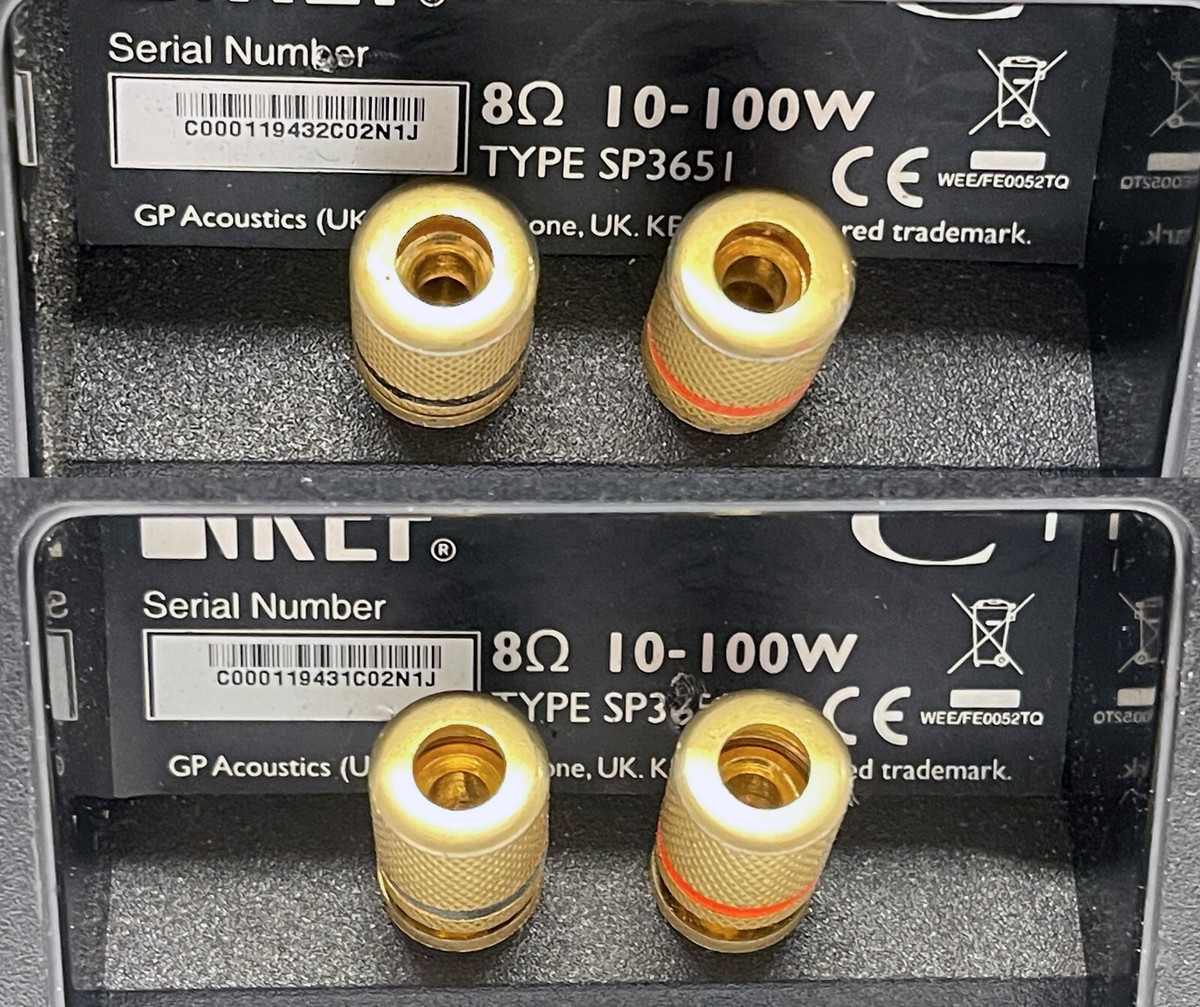 KEF SP3651 Bookshelf Speaker Pair Black | eBay