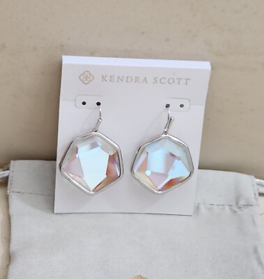 Kendra Scott Vanessa Drop Earrings Silver NWT
