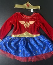 Infant Wonder Woman Costume With Tiara Size 6-12 Months