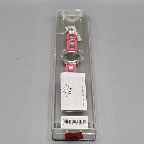 Reloj Pulsera Flor Rosa The Disney Store Minnie Mouse Nuevo En Caja - Imagen 6 de 7