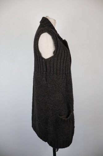 ELISABETTA FRANCHI CARDIGAN MAGLIONE SMANICATO DONNA 44 SWEATER WOMAN VINTAGE - Foto 5 di 9
