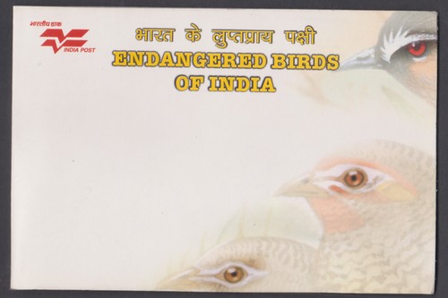INDIA - 2006 ENDANGERED BIRDS PRESENTATION PACK - 4 PICTURE POSTCARDS - MINT - 第 1/6 張圖片