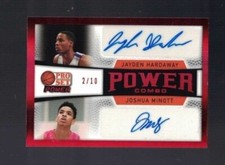 2021-22 ProSet POWER COMBO RED JAYDEN HARDAWAY &JOSHUA MINOTT Dual Auto #2/10