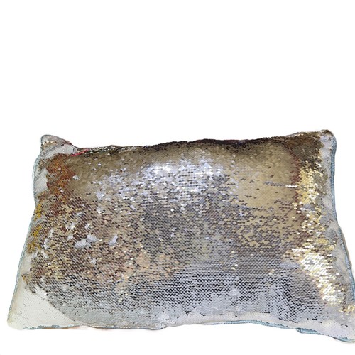 Disney Frozen 2 Magical Journey Silver Sequins Super Soft Throw Pillow 24x16 in - Picture 2 of 8