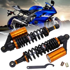 Pair 13.5" 340mm Rear Air Shocks Absorbers for Honda Kawasaki Yamaha Suzuki ATV