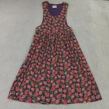 Susan Bristol Dress Womens 6 Petites Navy Blue Pink Multi Floral Jumper Cottage