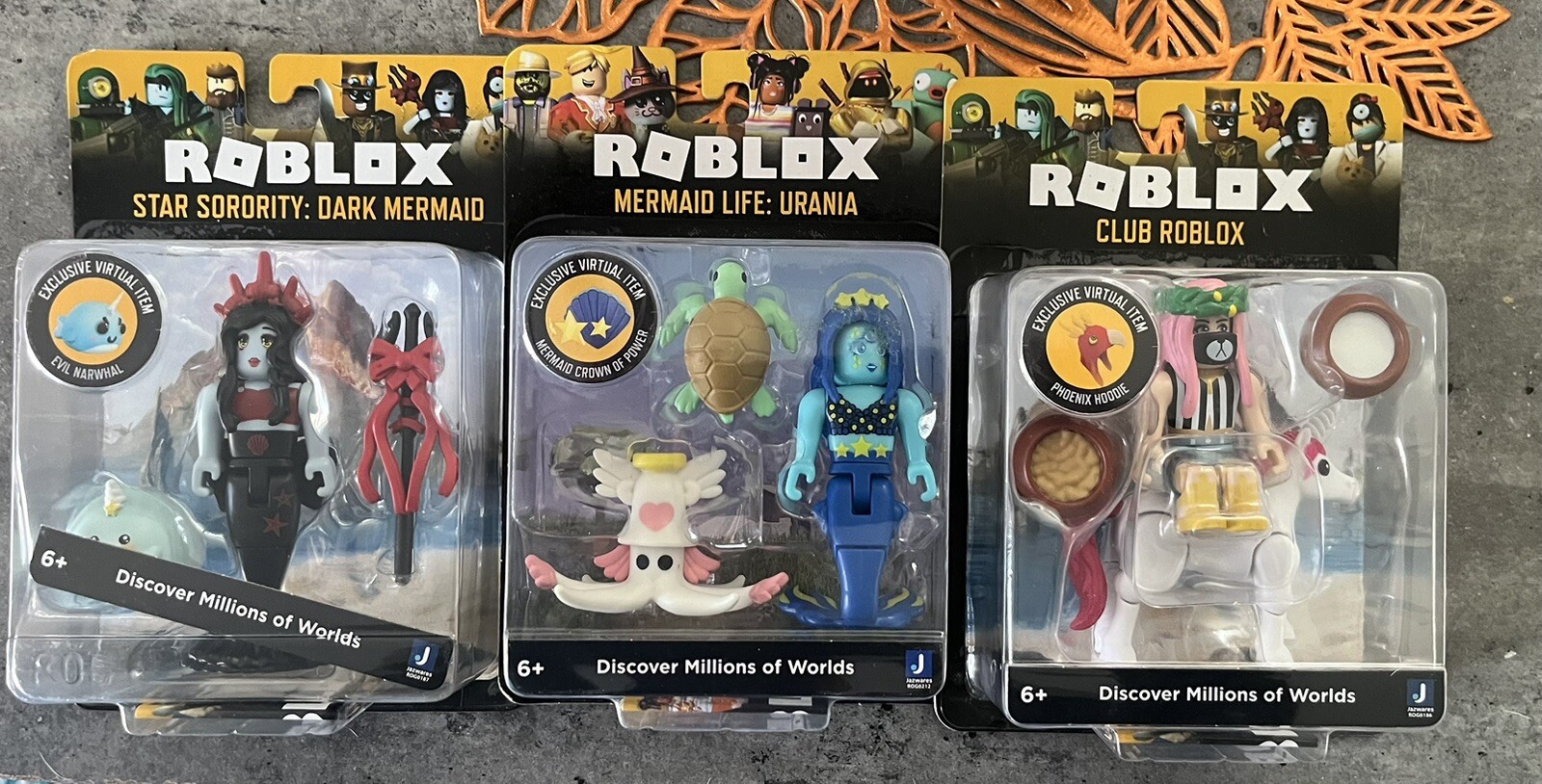 ROBLOX Lot Of 3 Jazwares Action Figures