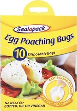 10x Sealapack Egg Poaching Bags Disposable Healthy Easy Use Clean Perfect Quick