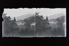 Francia Montagna Foto Stereo L6N10 Vintage Piastra Di Vetro NEGATIVO