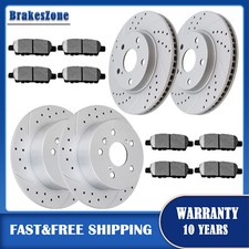 Front & Rear Brake Rotors Pads fit for Toyota RAV4 2006-18 Lexus HS250H 2010-12